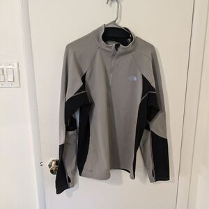The North Face Fleece Silver Grey Sweater Pullover Size Medium